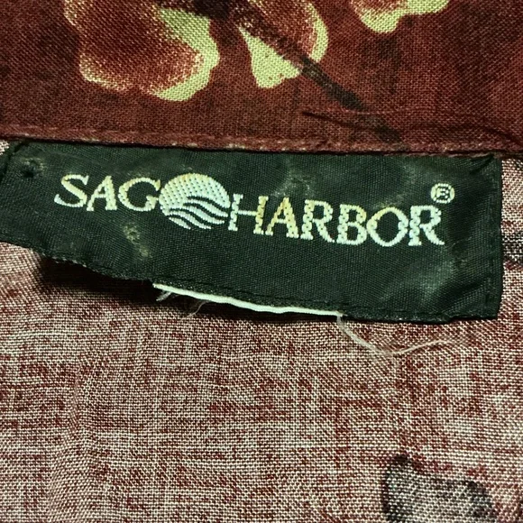 Vtg 90s Red Floral Shirt - Picture 2 of 12